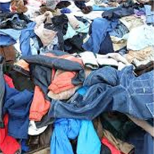 繊維・衣料品工場の端材など