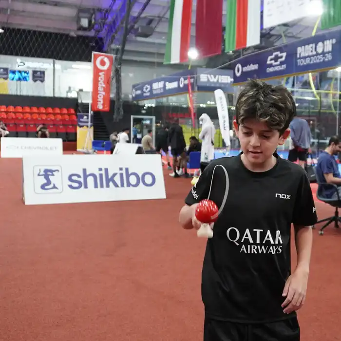 カタール・ドーハで協賛するパデル大会shikibo CHALLENGER（シキボウチャレンジャー）